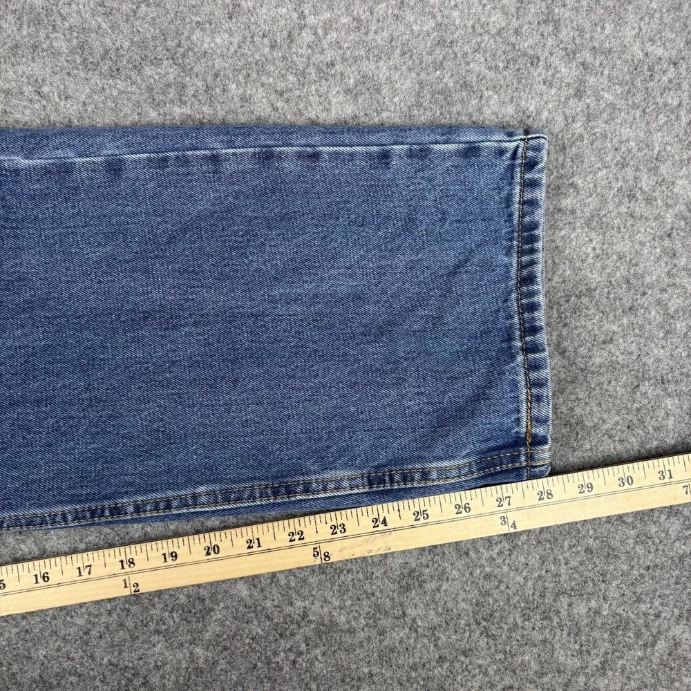 Levi's 505 Jeans Mens 42x29 Straight Leg Medium Wash Workwear Casual Blue Denim